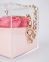 Forever roses pink in plexiglass bag