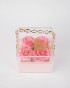 Forever roses pink in plexiglass bag