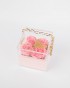 Forever roses pink in plexiglass bag